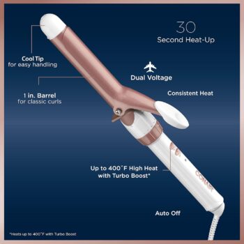 Double Ceramic 1-inch Curling Iron - Image 4
