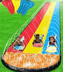 Jambo Triple Lane Slip Splash and Slide 20ft