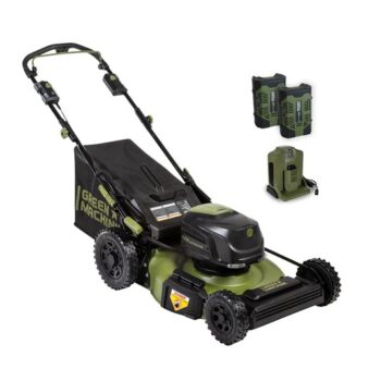 62V Cordless 3-in-1 High Wheel Push Walk Behind Mower
