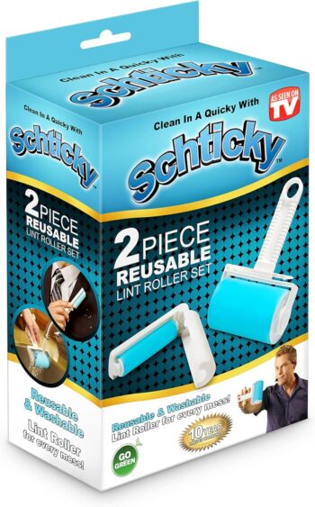 Schticky Lint Roller Set - Reusable & Washable Lint Roller Cleaner