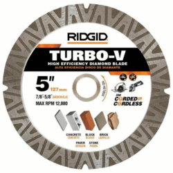 TURBO-V 5 in. Turbo Rim Diamond Blade