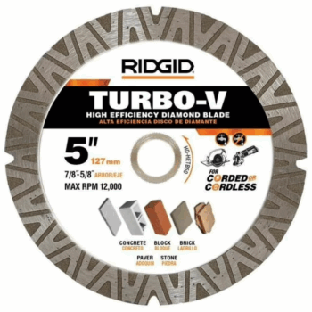 TURBO-V 5 in. Turbo Rim Diamond Blade