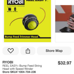 RYOBI REEL EASY+ Bump Feed String Head with Speed Winder