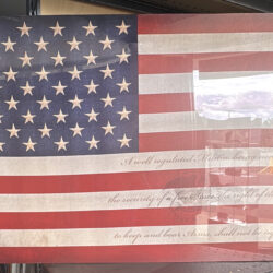 Second amendment canvas portrait,