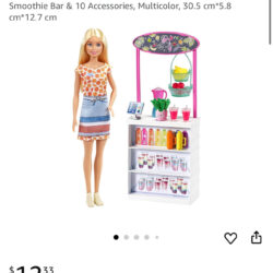 Barbie GRN75​ Smoothie Bar Playset