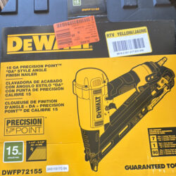 Dewalt 15 gauge precision point angle finish nailer