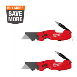 Milwaukee FASTBACK 6-in-1 Folding Utility Knives with General Purpose Blade (2-Pack)